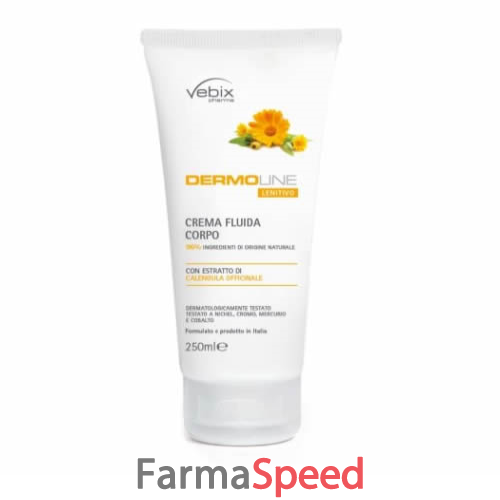 vebix dermoline crema corpo fluida calendula 250 ml