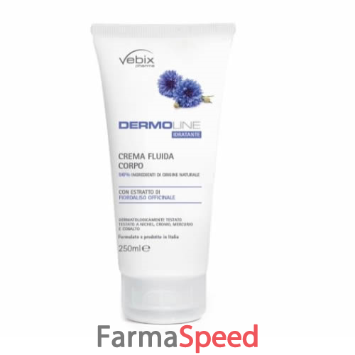 vebix dermoline crema fluida corpo fiordaliso 250 ml