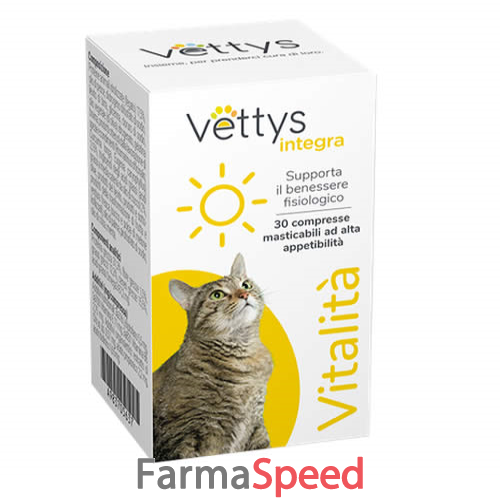 vettys integra vitalita' gatto 30 compresse masticabili