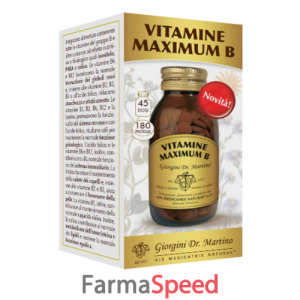 vitamine maximum b 180 pastiglie