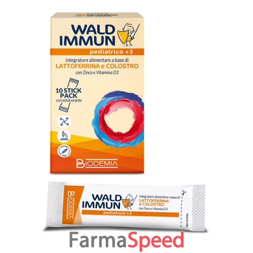 wald immun pediatrico +3 10 stick gusto cioccolato