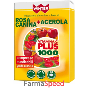 winter vitamina c plus 1000 rosa canina + acerola 30 compresse masticabili