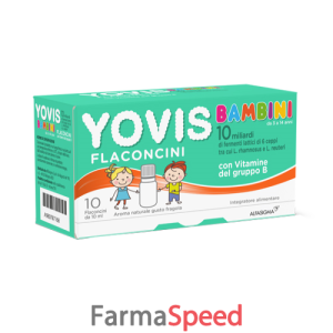 yovis bambini fragola 10 flaconcini x 10 ml