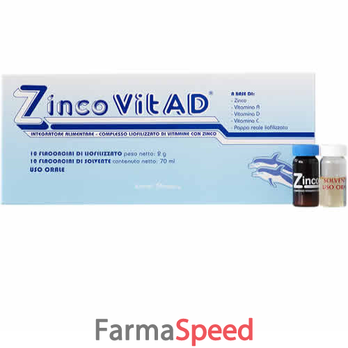 zinco vit a d 10 flaconcini + 10 flaconcini